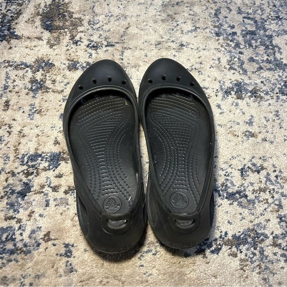 Crocs Kadee Black Ballerina Flats Size 9 - Picture 6 of 8